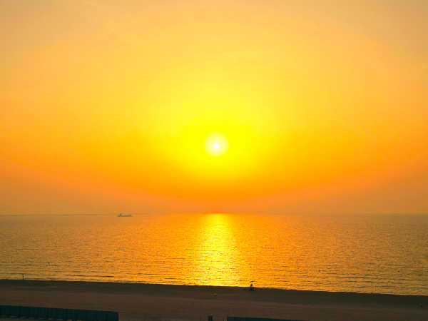 Täglich Sonnenuntergang mit Strandblick
